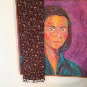 Men’s scarf, Salvatore ferragamo, cashmere & silk